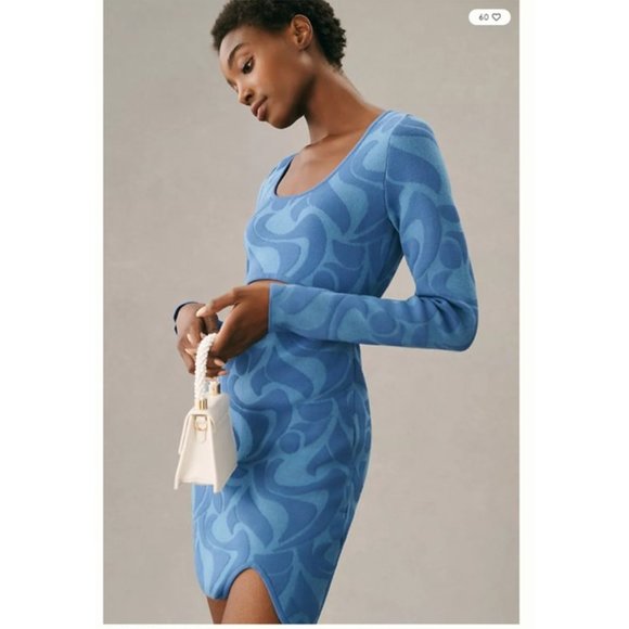 NWT - The Wolf Gang x Anthropologie Cobalt Cana Cutout Dress - XL - Picture 1 of 5